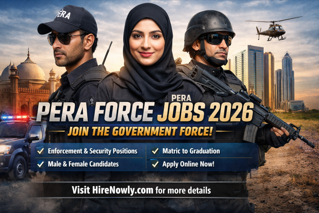 PERA Force Jobs 2026 - Latest Police Jobs Advertisement | Apply Online