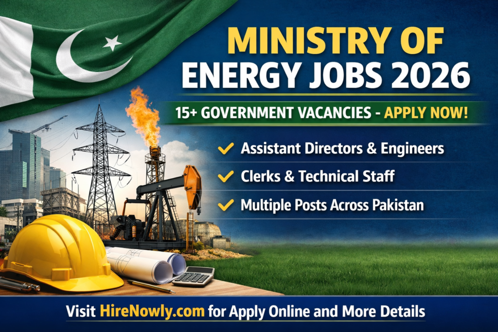 Ministry of Energy Jobs 2026 – Apply Online for 15+ Latest Government Vacancies in Pakistan