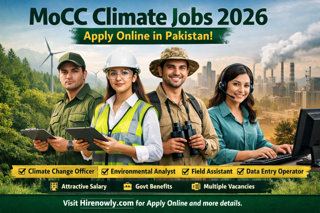 MoCC Climate Jobs 2026 – Online Apply for Ministry of Climate Change Vacancies in Pakistan