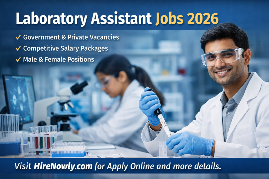 Laboratory Assistant Jobs Online Apply 2026 – Latest Government 500+ Vacancies