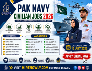 Pak Navy Civilian Jobs 2026 - Join Pakistan Navy 500+ New Posts | Apply Online