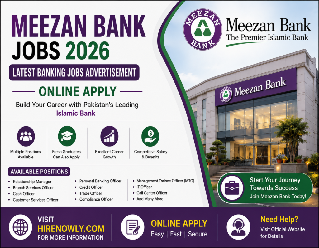 Meezan Bank Jobs 2026 – Apply Online | Latest Banking Jobs Advertisement