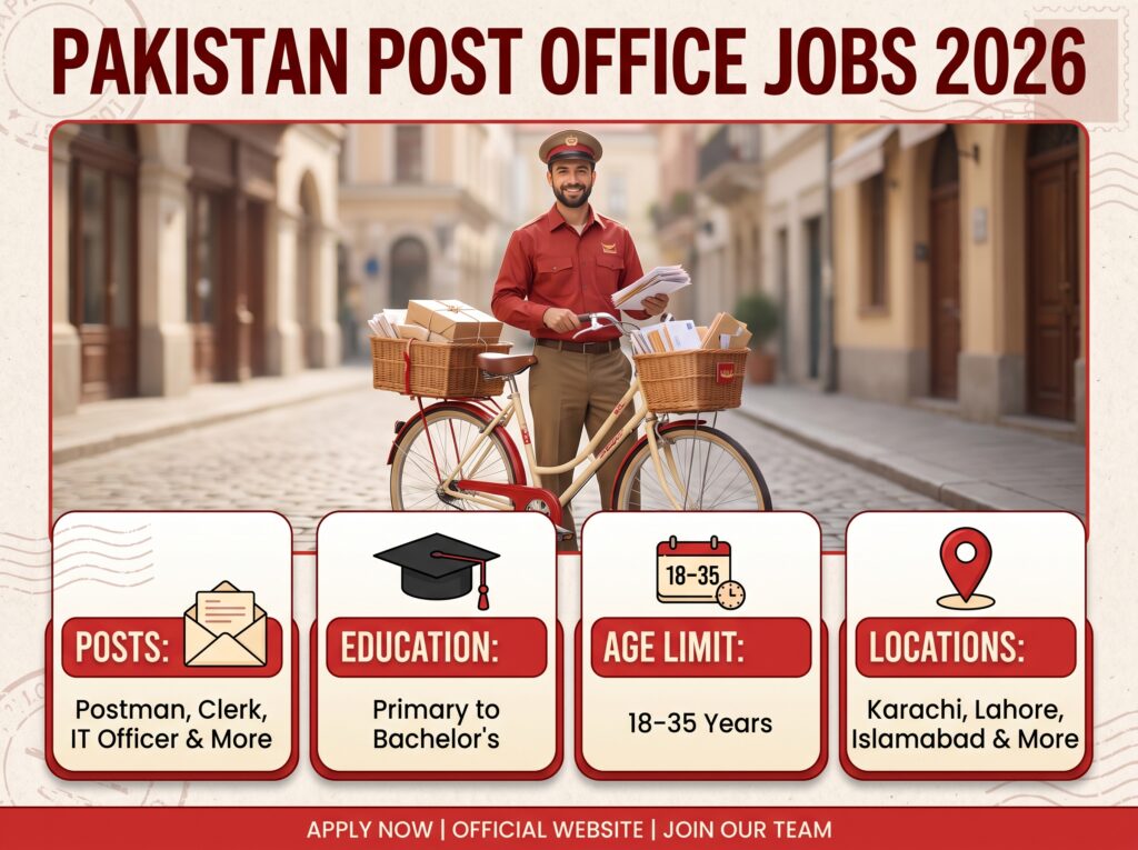 Pakistan Post Office Jobs 2026