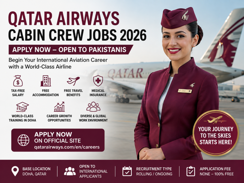 Qatar Airways Cabin Crew Jobs 2026